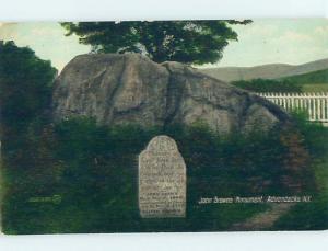 Divided-Back MONUMENT Adirondacks - Saranac & Lake George & Placid NY HJ8148
