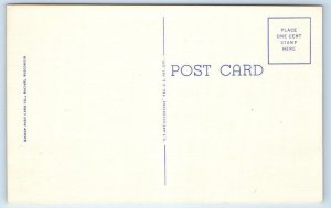 STURGEON BAY, WI Wisconsin ~ HIGH SCHOOL  c1940s Door County Postcard