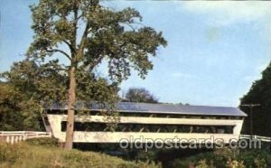 Fairfield County, Johnson Bridge, SE of Amanda, Ohio, USA Covered Bridge Unused 