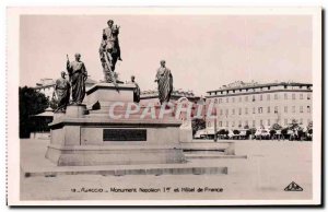 Postcard Modern Monument Napoleon Ajaccio and 1 Hotel de France