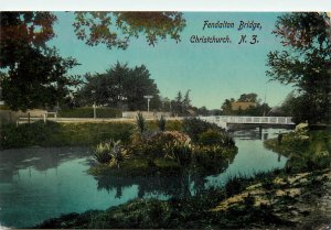 Maoriland Postcard Fendalton Bridge Christchurch New Zealand Tanner Bros 504