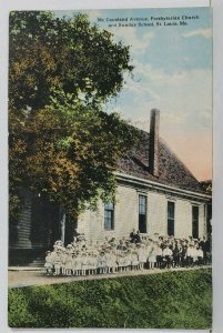 St Louis Mo McCausland Ave Presbyterian Church & Sunday School Postcard M14