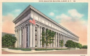 Vintage Postcard State Education Building Historic Landmark Albany New York NY