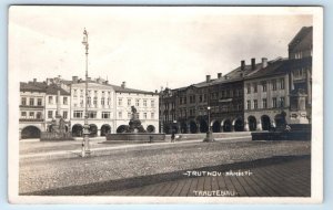 RPPC Trutnov Namesti Trautenau CZECH REPUBLIC Postcard