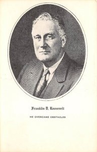 Franklin D. Roosevelt View Postcard Backing 