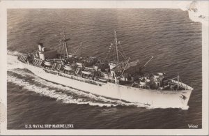 RPPC Postcard US Naval Ship Marine Lynx