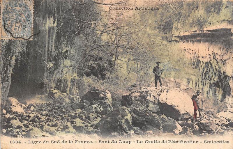 B93296 ligne du sud de la france saut du loup la grotte de petrification