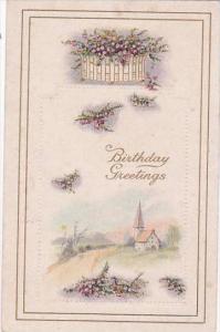 Happy Birthday Greetings Landscape Scene