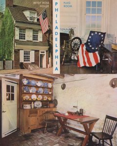 Betsy Ross House Philadelphia 2x 1970s USA Postcard s