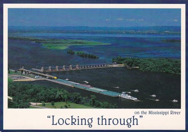 Wisconsin La Crosse Lock & Dam #7 On Mississippi River