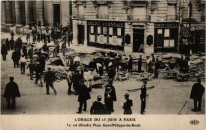 CPA L'ORAGE DU 15 JUIN a PARIS (8e) Sol effondré Place St-Ph-du-Roule (193108)