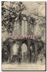 Old Postcard Ourscamp Abbey Ruins L & # 39Abside