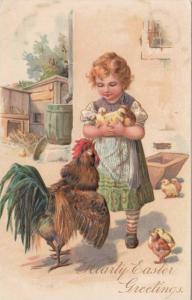 LP38     Easter, Paques, PFB, Holiday Greetings, postcard, 