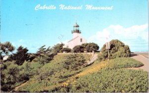 Postcard CA The Old Lighthouse atop Point Loma - Cabrillo National Monument