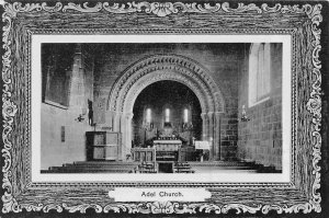 St John the Baptist Norman Church Adel Leeds West Yorkshire UK postcard