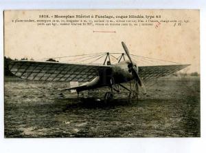 205309 FRANCE AVIATION airplane Bleriot type 43 #1818 old