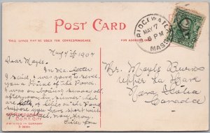 Lake View Bridgewater Massachusetts USA Postcard H83