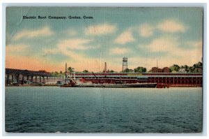 c1940's Electric Boat Company Groton Connecticut CT Vintage Unposted Postcard 