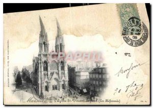 Old Postcard Marseille Church St Vincent's Reforms