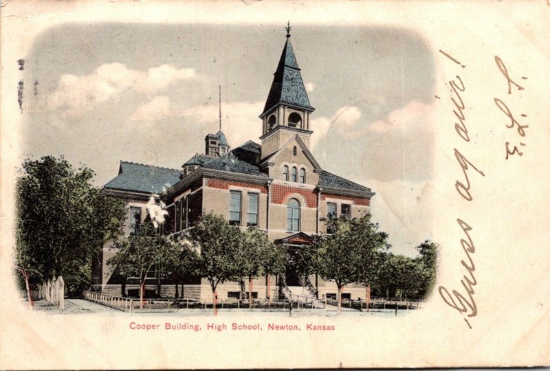 Kansas Newton Cooper Building High School 1906