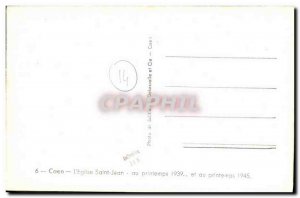 Old Postcard Caen The Church of Saint John the spring of 1939 and the spring ...