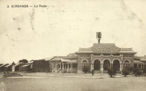 belgian congo, KINSHASA, La Poste, Post Office (1925) Postcard