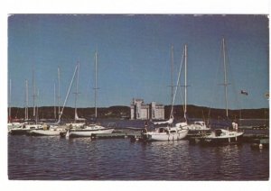 Harbour Scene, Midland, Ontario, Vintage Chrome Postcard