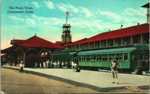 Caimanera Cuba Noon Train UNP Unused 1910s Vintage Postcard