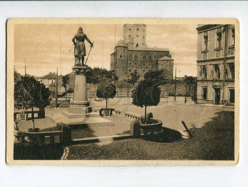 287418 RUSSIA VYBORG Town Hall Square Vintage postcard