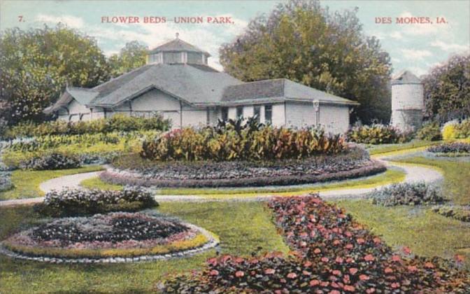 Iowa Des Moines Flower Beds Union Park