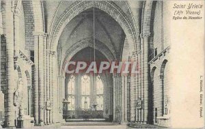 Old Postcard Saint Yrieix Haute Vienne Church Moustier