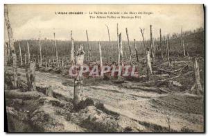 Old Postcard The Aisne devastated the fin Vallee Au Mont Monkey Army