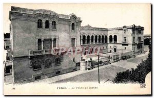 Old Postcard Tunis courthouse