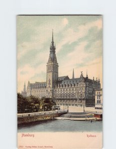 Postcard Rathaus, Hamburg, Germany