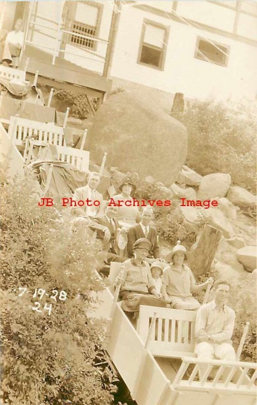 3 Postcards, Manitou, Colorado, RPPC, Tourists on Incline Train 