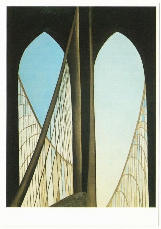 Brooklyn Bridge by Georgia O'Keeffe Art Postcard