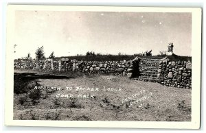 1930-50 Apr.To Becker Lodge Camp Mack Milford Indiana Rppc Real Photo Postcard  