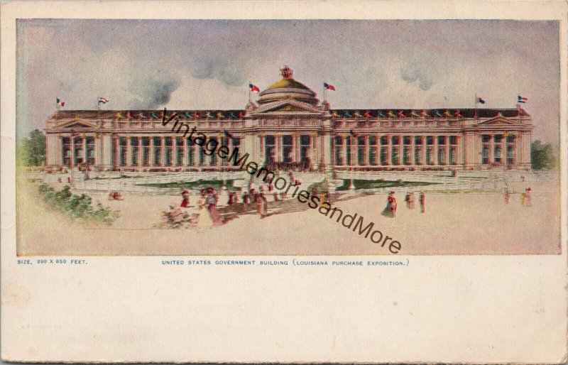 United States Government Building Louisiana Purchase Exposition Postcard PC218