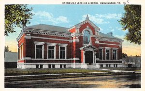 Carnegie Fletcher Library Burlington, Vermont USA