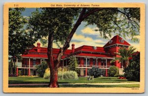 Vintage Arizona Postcard - University of Arizona   Tucson  1952