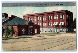 1915 State Heating Plant And State Printing Plant Topeka Kansas KS Postcard