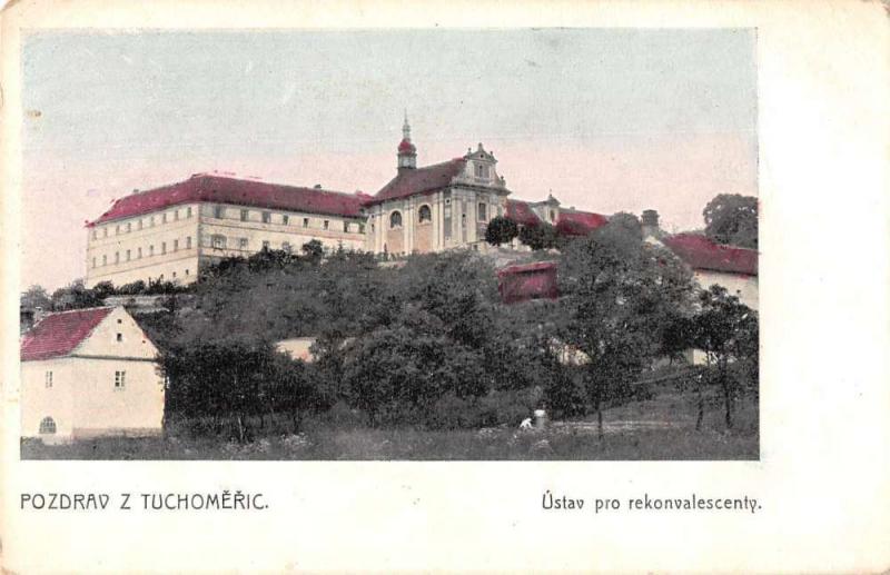 Tuchomeric Czech Republic Ustav pro Rekonvalescenty Antique Postcard J69363