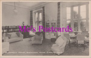 Gloucestershire Postcard -Westonbirt School, Badminton House Drawing Room HM330