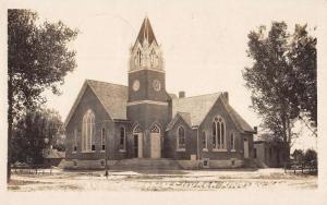 Kinsley Kansas Methodist Church Real Photo Antique Postcard K94467