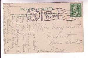 General Hospital, Boston Massachusetts, Used 1910 Flag Cancel