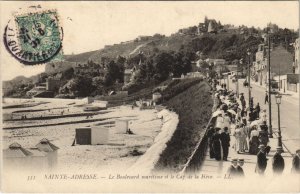 CPA Ste-ADRESSE - Le Boulevard maritime et le Cap de la Heve (126394)