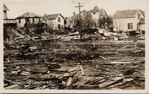 Langdon ND North Dakota Cyclone Scene Disaster c1909 Real Photo Postcard E73