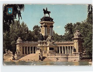 Postcard Retiro Park Madrid Spain