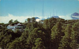 TV towers in Mount Wilson Hotel Mount Wilson, California USA Unused