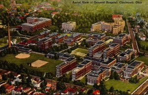 Ohio Cincinnati Aerial View Of General Hospital